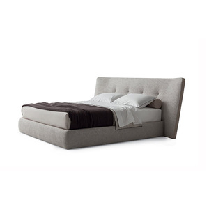 Moderno tessuto in lino di cotone color crema imbottito con <span class=keywords><strong>letto</strong></span> King Size con <span class=keywords><strong>testiera</strong></span> <span class=keywords><strong>letto</strong></span> <span class=keywords><strong>letto</strong></span> <span class=keywords><strong>180</strong></span> matrimoniale Set <span class=keywords><strong>letto</strong></span> matrimoniale camera da <span class=keywords><strong>letto</strong></span> mobili - Product Image 6