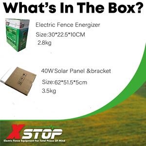 40W Solar PanelBattery Valla eléctrica <span class=keywords><strong>Energizer</strong></span> Fuente de alimentación Batería de 12V o Panel solar Carga del <span class=keywords><strong>cargador</strong></span> de valla eléctrica - Product Image 6