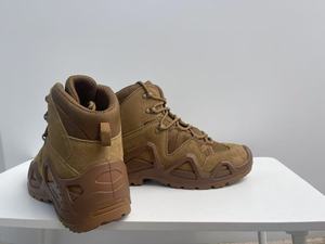 Bottes de randonnée et de chasse mi-montantes en cuir de vachette véritable et daim, personnalisables, coloris TSB07 BK, Vert Sauge, Marron Coyote, Kaki - Product Image 4