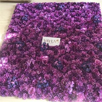 YAYUN Y-1153 40X60CM Buatan Bunga Mawar Peony Bunga Dinding Buatan Tanaman Pernikahan Latar Belakang Dinding
