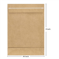 Lot de 50 enveloppes en papier Kraft, 10.5x3x15 pouces, sachet de courrier Express, sacs de livraison automatiques, réutilisables, personnalisés