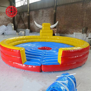 Équitation de taureau mécanique pour enfants, pièces de monnaie, taureau mécanique gonflable, prix bas, combat de taureau avec matelas gonflable - Product Image 2