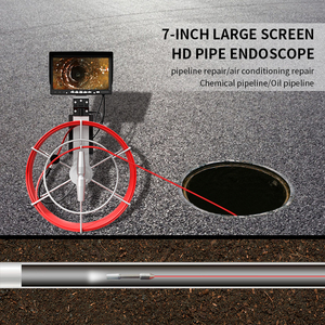 Dearsee 7 inch cầm tay ống kiểm tra hệ thống camera độ phân giải cao 23mm Ống kính cống máy ảnh nội soi - Product Image 4