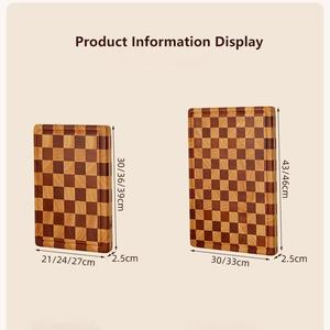 Planche à découper épaisse en bois d'acacia de qualité restaurant, planche à découper en bois de caoutchouc, planche à découper en bois de grain fin - Product Image 6