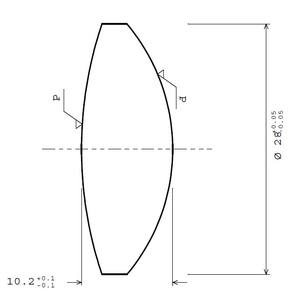 光学ガラスH-K9Lレンズ凸レンズプロジェクター用工場出荷時 - Product Image 3