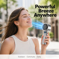 Mini ventilateur portatif USB rechargeable, ventilateur de poche silencieux à vent puissant pour l'été, les voyages en plein air