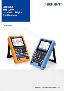 Oscilloscope portable série Siglent SHS810X/SHS820X/SHS800X, taille 5,0-6,9 pouces, fréquence d'échantillonnage 1GSa/S - Product Image 2