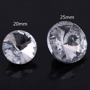 Boutons en <span class=keywords><strong>strass</strong></span> <span class=keywords><strong>de</strong></span> verre à paillettes en gros, boutons en cristal à coudre, installation sans outil, clous décoratifs à tête en cristal <span class=keywords><strong>de</strong></span> type épingle - Product Image 3