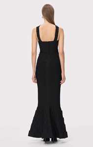 ベターガール 2026 ラマダン 高級 ブラック フィッシュテール 立体裁断 バンテージ イブニングドレス - Product Image 2