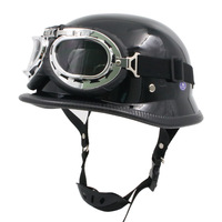 Demi-casque rétro pour hommes et femmes Matériau ABS pour la conduite de motos Véhicules électriques Vélos Pare-brise de voiture Lunettes