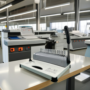 CB12 di alta qualità pettine manuale raccoglitore 21 fori di carta regolabile rilegatrice con anello di gomma nuovo tipo di energia elettrica a buon mercato - Product Image 2