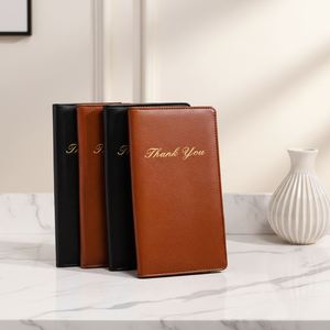Carpeta de Menú de Cuero PU, Porta Facturas para Restaurante, Recibos de Caja, Carpetas de Archivo para Reuniones, Regalo de Bienvenida Portátil - Product Image 2
