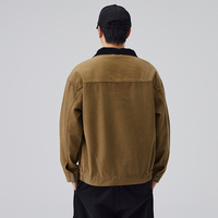 Vêtement de travail pour homme sur mesure OEM, veste en toile, col contrasté, bouton pression, chemise utilitaire, streetwear, vêtements d'extérieur, fabricant