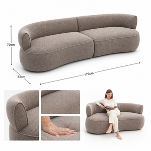 Divano Moderno Italiano di Lusso a Due Posti Estensibile in Tessuto Trapuntato <span class=keywords><strong>Rosa</strong></span> Antico con Imbottitura in Spugna per Soggiorno - Product Image 6