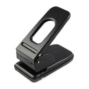 Papelería de oficina Oferta de fábrica Perforadora personalizada clásica <span class=keywords><strong>negra</strong></span> - Product Image 3