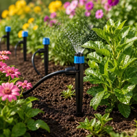 13cm Enkelvoudige Vergrendelmoer 5 Gaten Bubbler Grondsteker Sprinkler voor Boomgaard Kas Fruit- en Groentetuin Vergroening Irrigatie