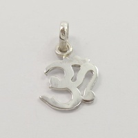 Pendentif en argent sterling 925 attrayant avec symbole de Shiva, Om, Aum, Ohm, bijoux provenant de fabricants et de fournisseurs en gros à prix d'usine