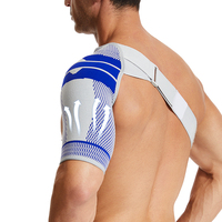 Protector de Hombro Deportivo Profesional 3D Tejido, Transpirable, Suave, Antideslizante, Ligero, de Alta Compresión, para Gimnasio y Running
