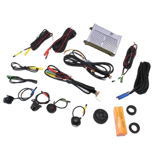Newest HD 3D 360 Surround View System Driving Support Bird View Panorama System 4 Car Camera 1080P DVR G-Sensor