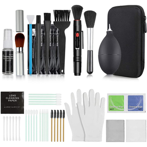 Kampx SLR Kit pembersih Laptop lensa kamera <span class=keywords><strong>DSLR</strong></span>, perlengkapan pembersih Laptop dengan Blower udara, sikat pena pembersih, kain, Seka Sensor, batang pembersih - Product Image 1