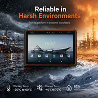 Tablette Android Robuste 10,1 Pouces MTK8788 4G LTE WiFi Double Bande GPS Beidou 10000mAh Large Plage de Températures Étanche IP68 NF