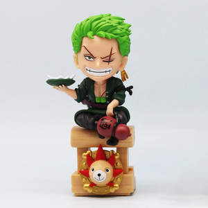 Statuetta in PVC <span class=keywords><strong>di</strong></span> Alta Qualità Versione Q Anime, Modellino da Collezione <span class=keywords><strong>di</strong></span> Luffy e Zoro, Ornamento per Auto, Action Figure - Product Image 3
