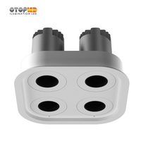 Modern Tersembunyi Downlight Empat Lampu Bersama Super Fashion Model 24W untuk Proyek Hotel