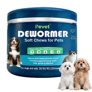 Pevet Natural Flea Tick Prevention Chewables pour chiens, <span class=keywords><strong>comprimés</strong></span> à mâcher doux, complément alimentaire pour la santé avec multivitamines pour la santé de la peau et du pelage - Product Image 2