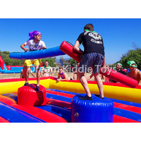 Bâton de combat gonflable en PVC jeu de carnaval jeux gladiateur rebond Trampoline cour de jeu arène de joutes pour le sport