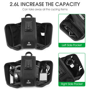 WEST BIKING 2.6L 3D Hard Shell Sacoche de selle de vélo Portable Multiple Layer Bike Sac de siège arrière pour les voyages en plein air - Product Image 4