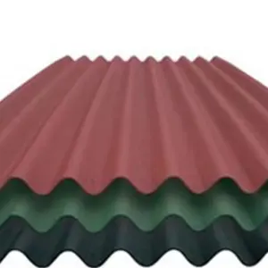 टिकाऊ नई तकनीक आंतरिक बाहरी लचीली सजावटी सामग्री 3.0 मिमी मोटाई नालीदार डामर छत टाइल