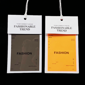 ป้ายเสื้อผ้าแบบสั่งทำพร้อมโลโก้แบรนด์ของตัวเองสำหรับกระเป๋าและรองเท้ากระดาษวัสดุลดราคาและป้ายชื่อ - Product Image 4