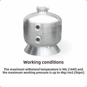 Filtre à <span class=keywords><strong>sable</strong></span> en acier inoxydable YOLO, <span class=keywords><strong>filtration</strong></span> haute efficacité pour systèmes de circulation de piscines commerciales FYL WS1600N - Product Image 5