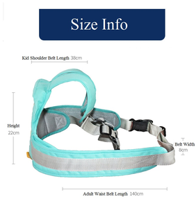 Cinturón de seguridad para niños de alta calidad, correas protectoras seguras para bicicleta, motocicleta, caminar con bolsas de almacenamiento - Product Image 4