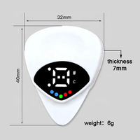 Accordeur de guitare et ukulélé 2-en-1 Multi-Fonction Douze Tempérament Égal Outil de Réglage Instruments à Cordes Pièces Accessoires