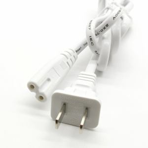 定制长度黑铜电源线 220V 18AWG <span class=keywords><strong>2</strong></span> 针交流电源线 - Product Image 4