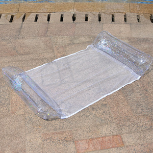 TANYOZHE Inflatable Water <b>Hammock</b> 122x70cm Sequined Floating Lounger Adult Pool Lounge Chair With Net Floatation - Product Image 3