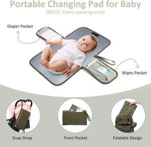 Muestra gratuita de bolsas de pañales multiusos para madres viajeras, juego de cuatro piezas de bolsas de pañales para bebé de buena calidad - Product Image 4