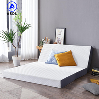 Praktische tragbare dreifach gefaltete Matratze für Boden und Reisen mit abnehmbarer Cove Matratze Memory Foam Matratze