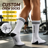 Chaussettes en coton avec logo OEM, vente en gros, nouvelle collection East Design, chaussettes pour hommes, tricotées, chaussettes de sport personnalisées
