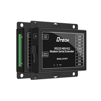 DTECH IOT9077 Módem de Fibra Óptica Monomodo 3 en 1 RS232/485/422 SC, Extensor Serial