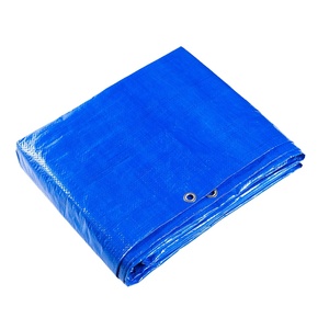 Bâche PE blanche bleue en Poly 6x8 pour Camping léger - Product Image 1