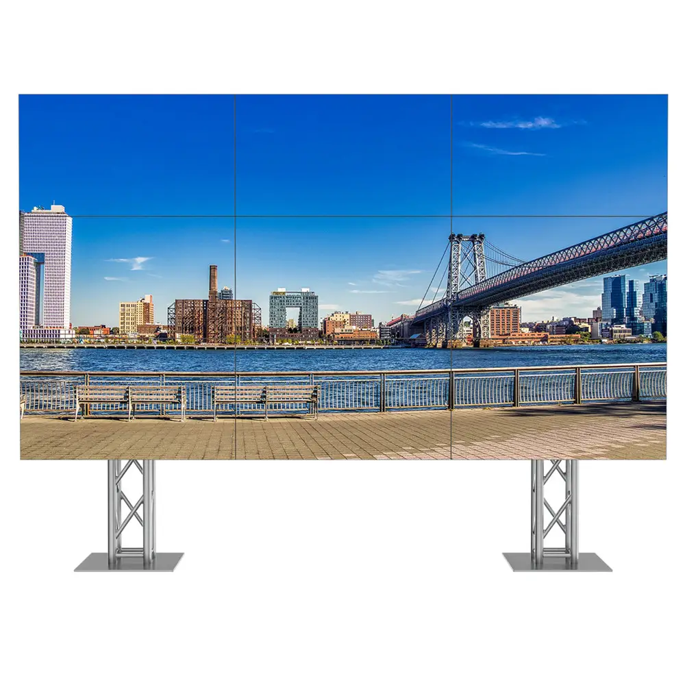 DID 2 x2 55 pollici Indoor Original Brand 500 nits Seamless LCD Video Wall System Display a schermo intero