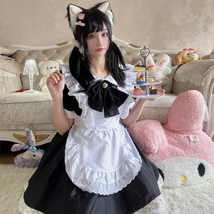 Nouvelle Robe de <span class=keywords><strong>Cosplay</strong></span> Lolita Mignonne, Uniforme de Soubrette, Robe de Catwoman, Costume de Performance pour Convention Anime, Robe de Princesse, Robe de Soirée pour Femme - Product Image 4