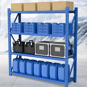 重型4级无螺栓存储架工业钢多级货架金属货架系统，用于散装存储 - Product Image 5