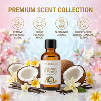 Huile parfumée à la noix de coco et à la vanille, huile aromatique de qualité supérieure longue durée pour diffuseur, fabrication de bougies, spa à domicile