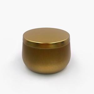 Boîtes en fer blanc vides de 250 ml (8 oz) noires mates avec couvercle, pots ronds en métal pour bougies, boîte de rangement pour bijoux, conteneur pour crème cosmétique - Product Image 1