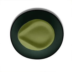 Olive Green <b>Wool</b> Fedora Hat With Black Band Unisex Adult Casual Spring Autumn Formal Style - Product Image 3
