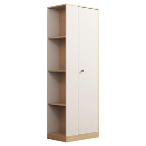 <span class=keywords><strong>Armadio</strong></span> Moderno a Una Porta con 4 Ripiani Bianchi, Design Spazioso e Versatile, Perfetto per Camere <span class=keywords><strong>da</strong></span> <span class=keywords><strong>Letto</strong></span> Piccole o Camere d'Albergo - Product Image 3