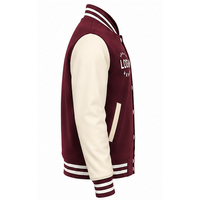 Blouson universitaire homme personnalisé avec logo du fabricant OEM, style urbain hiver, en toile unie très demandée, col rond, vêtement d'extérieur